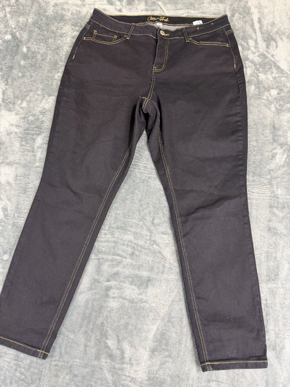 Copper Flash Womens Curvy Fit Dark Wash Jeans 18W